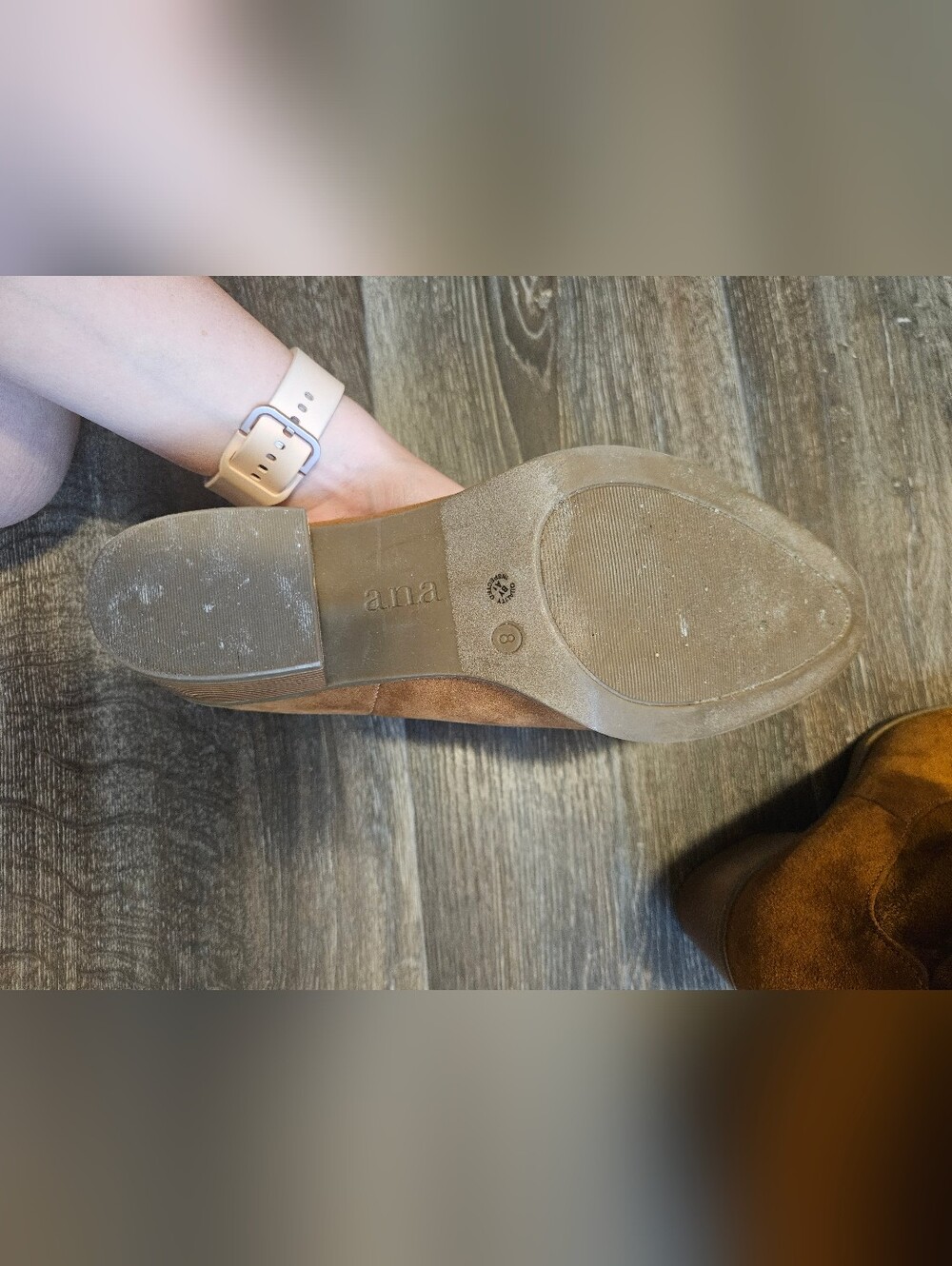 3 For $15 🎊 Brown Suede Fold-Over Ankle Boots - Picture 7 of 10